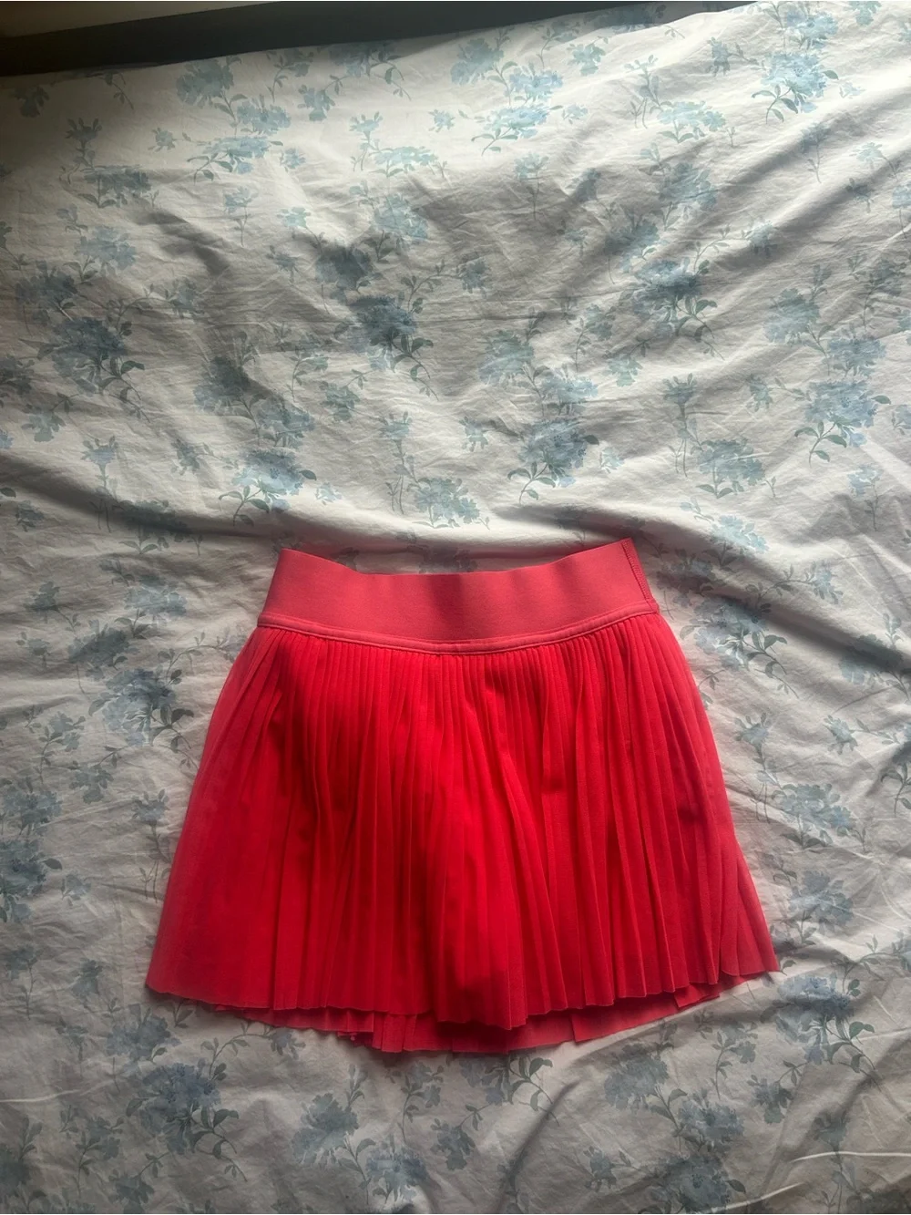 lululemon athletica Pleated Skater Skirt in Bright Coral Pink